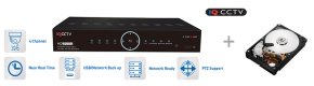 AHD DVR 1080P / 960H / 720P - 4 входа + 1ТБ HDD