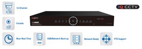 AHD гибридный DVR-рекордер 1080P / 960H / 720P - 16 входов