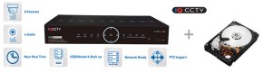 AHD DVR felvevő 1080P / 960H / 720P - 8 csatorna + 1TB HDD