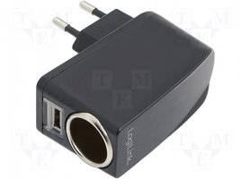 Car lighter adapter for use at home 230V plug