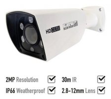2MP AHD bezpečnostná kamera + 30m IR + varifokálny objektív