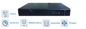 DVR-optager AHD (HD720p, 960H) - 4-kanals