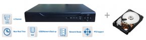 DVR рекордер AHD (HD720p, 960H) - 4 канала + 1TB HDD