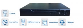 DVR-tallennin AHD (HD720p, 960H) - 8 kanavaa