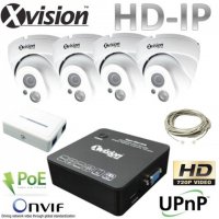 IP Kamerový systém 4x HD IP kamera + NVR​