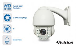 PTZ AHD FULL HD-kamera 300° i 1 sek + 10x zoom