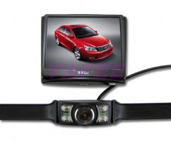 Automobilio galinio vaizdo wifi kamera + monitorius 3,5"