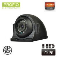 Câmera de ré compacta AHD 720P com LED 12xIR + ângulo de 140°