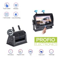 Reversing set with 6700mAh battery - WiFi AHD HD 720P camera with magnet + 8IR LED + 7" HD monitor