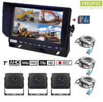 Reversing set - 1x Hybrid 7" AHD monitor + 3x AHD camera