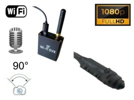 Микрошпионская камера FULL HD с отверстием 90° + беспроводной модуль DVR для прямой трансляции