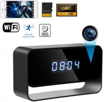 Câmera despertador FULL HD WiFi com IR LED + detecção de movimento