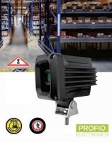Warnung Sicherheits-GOBO-Projektor für Gabelstapler 30 W - 10-80 V mit IP67
