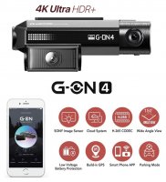 G-NET GON4 - كاميرا WiFI مزدوجة فائقة الوضوح بدقة 4K فريدة من نوعها مع نظام GPS LIVE STREAM عبر Cloud + WDR + 150 °