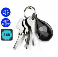 Voice recorder in a keychain with sound detection + 8GB