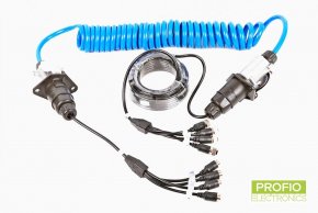 Cablu de conectare pentru 4 camere de marșarier remorci/semiremorci mari - cu patru cabluri