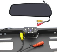 Kentekenplaatcamera wifi set + 4.3" LCD spiegel