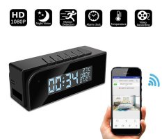 Meteo Alarm clock camera FULL HD with IR LED + WiFi&P2P