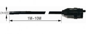 Gooseneck avec une longueur de 5 m - 6,8 mm + tuyau de 8,5 mm c