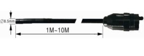 Svanehals med en længde på 5 m - 6,8 mm rør + 8,5 mm kamera