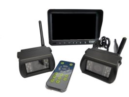 Rearview 2x Wireless-Kameras mit 7" LCD-Display