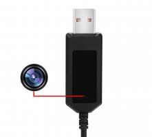बिल्ट-इन फुल एचडी कैमरा और 8GB मेमोरी के साथ USB चार्जिंग केबल