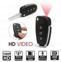 Bilnøkkelkamera FULL HD nøkkelring + bevegelsesdeteksjon og IR LED