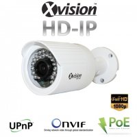 Valvonta Full HD IP -kamera 30 metrin IR LEDillä, PoE