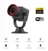 Draadloze FULL HD mini camera 150° + bewegingsdetectie + 6 IR LED