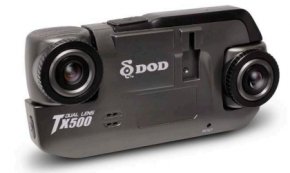 Profesionali dviguba automobilio kamera DOD TX500