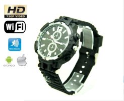 Orologio elegante con WiFi HD Camera + IR LED + 8GB di memoria