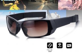 Kamera v brýlích s Wifi - FULL HD sluneční