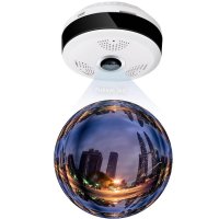 Caméra espion panoramique 360 ​​° HD avec WiFi + IR LED