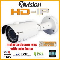 Câmera IP HD 4Mpx de largura com 50m IR Varifocal - cor branca