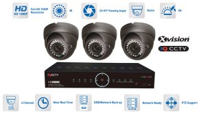 Kamerové systémy AHD - 3x kamera 1080P s 40m IR a DVR