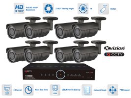 Varnostni AHD sistem - 8x bullet kamera 1080P + 40m IR in DVR