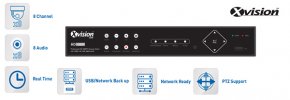 AHD professionelle DVR 1080P / 960H / 720P - 8 Kanäle