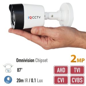 Bezpečnostní kamera FULL HD 2MP AHD + 87 ° úhel + 20m IR