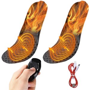 Elektrické vyhrievané vložky do topánok – hrejivé vložky s ohrevom do 65 °C + diaľkové ovládanie