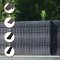 PVC fence slats for mesh 3D panels (strips) - width 49mm - anthracite gray