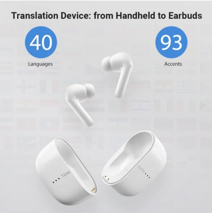 Timekettle M3 - Auriculares/auriculares con traductor de idiomas y voz