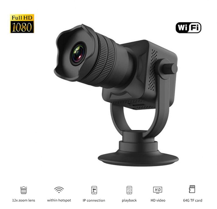 AREBI Cámara espía inalámbrica oculta WiFi Mini cámara HD 1080P