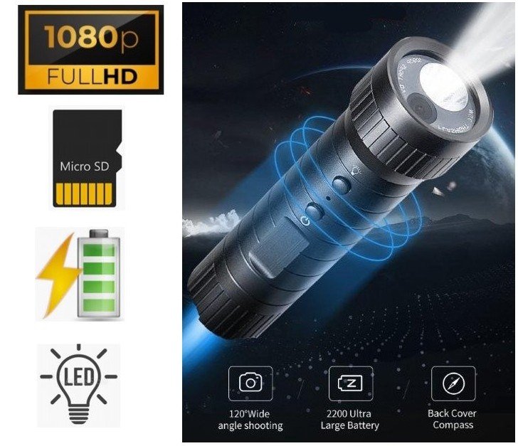 Flashlight with compass discount