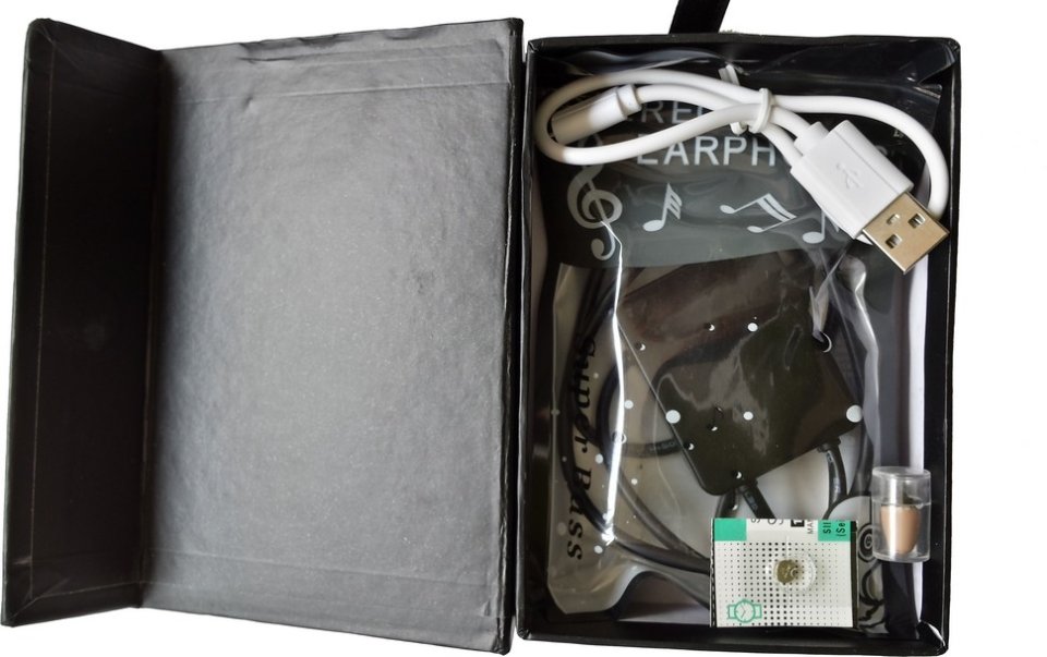 Spy glasses camera with earpiece clearance