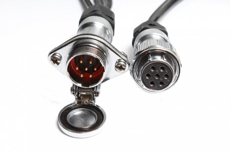 Kabel Kabel für Rückfahrkameras 4PIN Stecker - 15m Buchse Luftfahrt CCTV  Autokameras ACTii AC8814