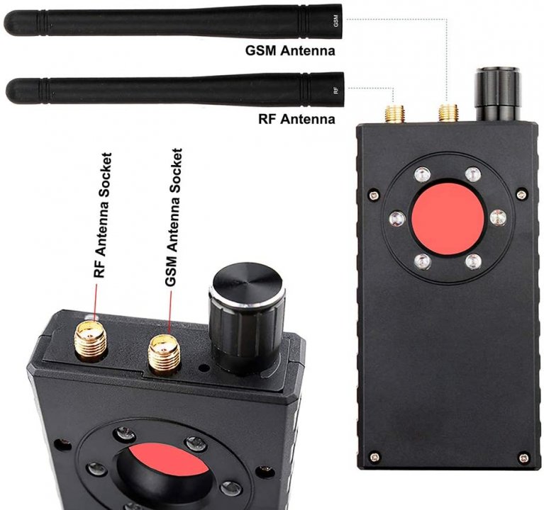 Rilevatore di Microspie Professionale, Rilevatore di Bug di Segnale,  Rilevatore Multifunzione Anti Monitoraggio Wireless Rilevatore Audio di  Segnale