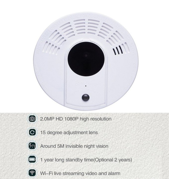 Grabador con cámara oculta y detector PIR - Vission Security